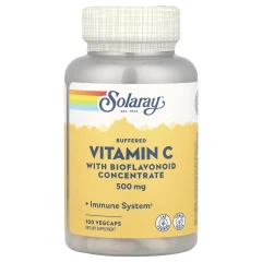 Вітамін C з концентратом біофлавоноїдів Solaray (Buffered Vitamin C with Bioflavonoid Concentrate) 500 мг100 мг 100 капсул