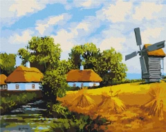 Преміум картина за номерами Житній день Brushme 40x50