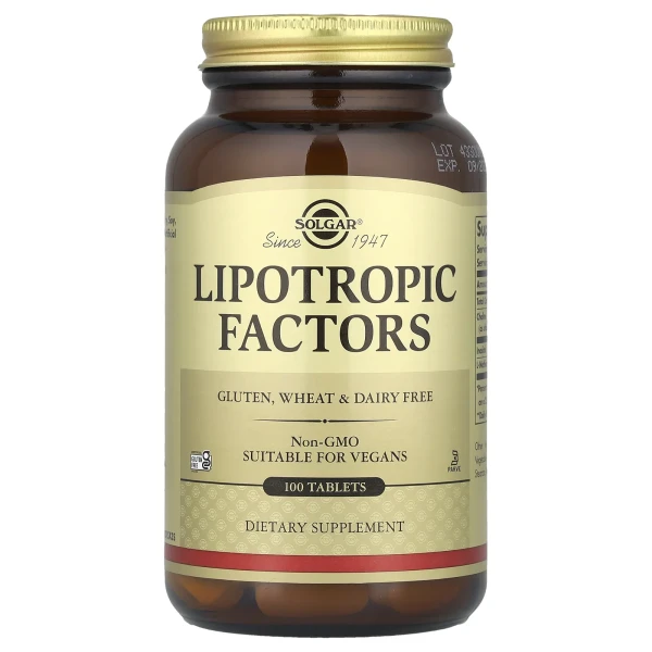 Ліпотропний фактор Solgar (Lipotropic Factors) 100 таблеток