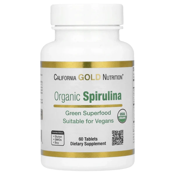 Органічна спіруліна (Spirulina) 60 таблеток