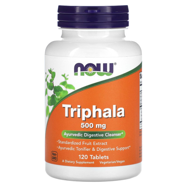 Трифала Now Foods (Triphala) 500 мг 120 таблеток