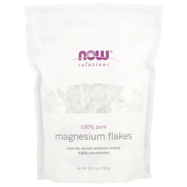NOW Foods, Solutions, пластівці магнію в пластівцях, 750 г