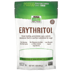 Еритритол NOW Foods (Real Food Erythritol) 454 г