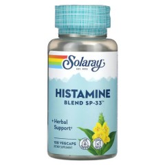 Суміш для нормалізації гістаміну Solaray (Histamine Blend SP-33) 100 рослинних капсул