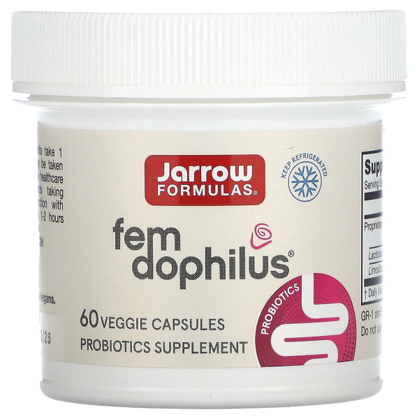 Jarrow Formulas, Fem Dophilus, 5 млрд КУО, 60 рослинних капсул