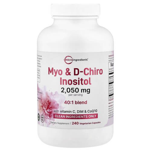 Міо та Д-хіро-інозитол Micro Ingredients (Myo & D-Chiro Inositol) 240 капсул