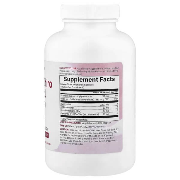 Міо та Д-хіро-інозитол Micro Ingredients (Myo & D-Chiro Inositol) 240 капсул