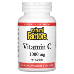 Вітамін C з цитрусовими біофлавоноїдами (Vitamin C Plus Bioflavonoids Rosehips) 1000 мг/100 мг 90 таблеток