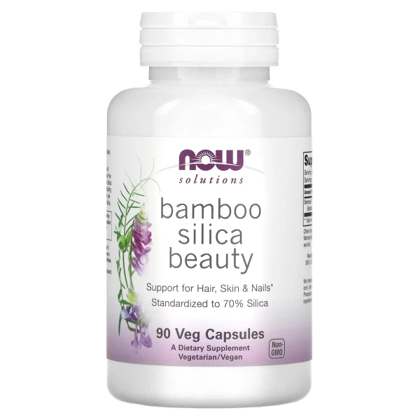Кремній з бамбука для краси волосся, шкіри та нігтів (Bamboo silica beauty) 90 капсул
