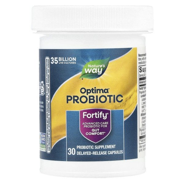 Пробіотики та пребіотики (Fortify Optima Daily Probiotic+Prebiotics Everyday Care) 35 млрд КУО 30 капсул