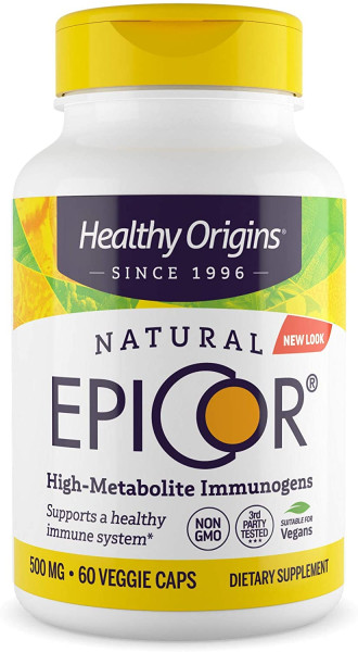 Епікор, EpiCor, Healthy Origins, 500 мг, 60 капсул