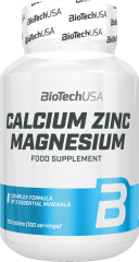 Кальцій, цинк і магній BioTech USA (Calcium Zinc Magnesium) 100 таблеток