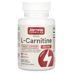 L-Карнітин 500 Jarrow Formulas (L-Carnitine) 500 мг 50 капсул