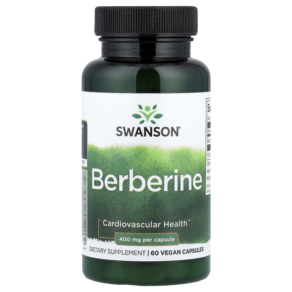Берберин Swanson (Berberine) 400 мг 60 капсул