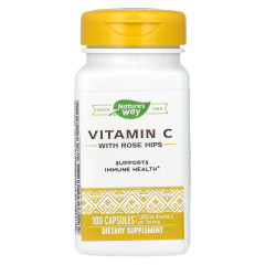 Вітамін C з шипшиною Nature's Way (Vitamin C with rose hips) 100 капсул