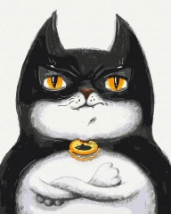 Преміум картина за номерами Котик Бетмен ©Маріанна Пащук Brushme 40x50
