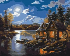 Картина за номерами Будинок лісника  Brushme 48x60