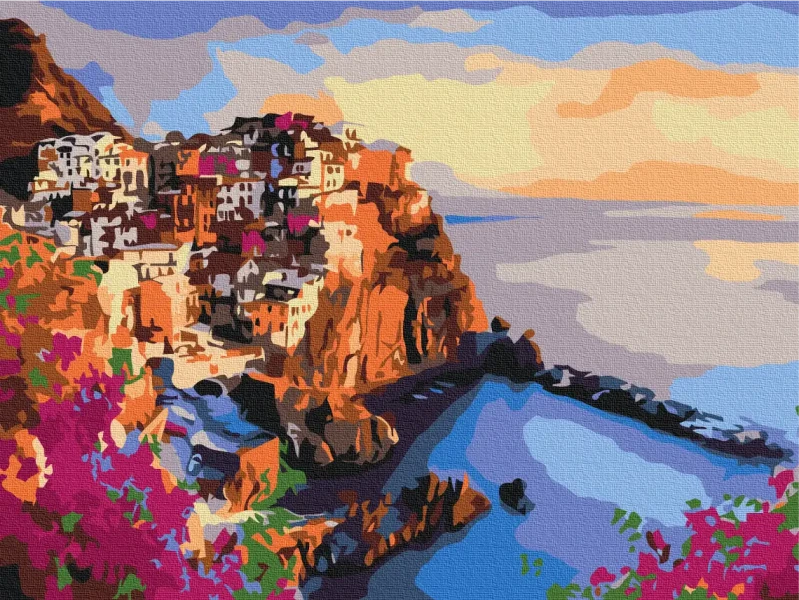 Картина за номерами Яскраві барви Сицилії  Brushme 30x40