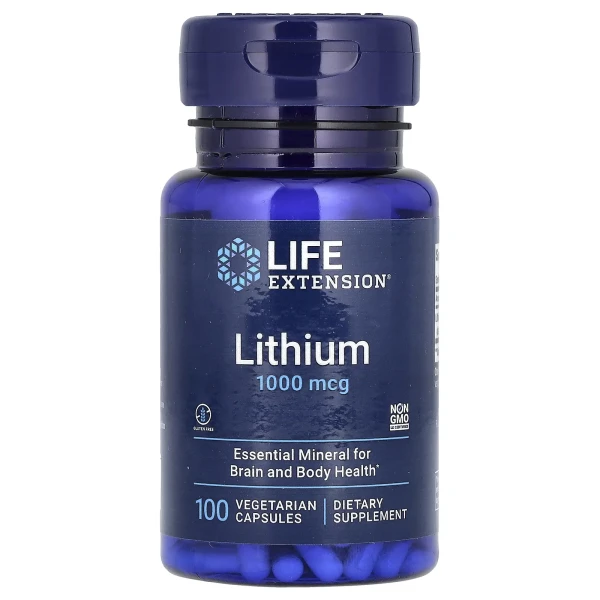 Літій Life Extension (Lithium) 1000 мкг 100 капсул