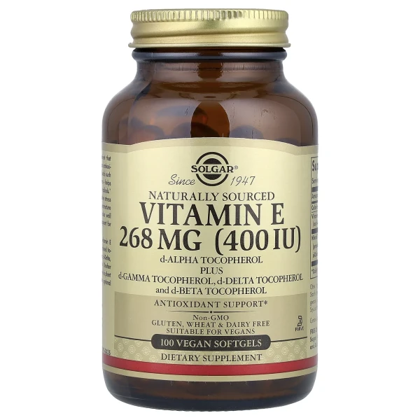 Натуральний вітамін Е (Natural vitamin E) 268 мг 100 капсул