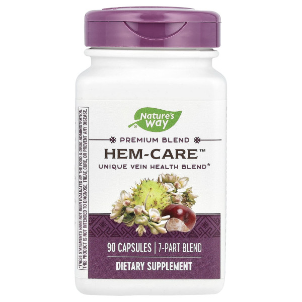 Смесь для поддержки здоровых вен Nature's Way (Hem-care) 90 капсул
