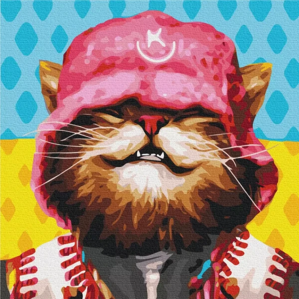 Картина за номерами Котик Kalush ©Маріанна Пащук 50x50 Brushme
