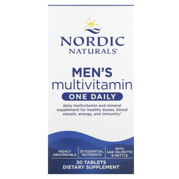 Nordic Naturals, мультивітаміни для чоловіків, один раз на день, 30 таблеток