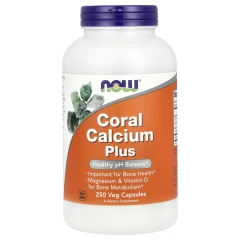 NOW Foods, Coral Calcium Plus, 250 рослинних капсул
