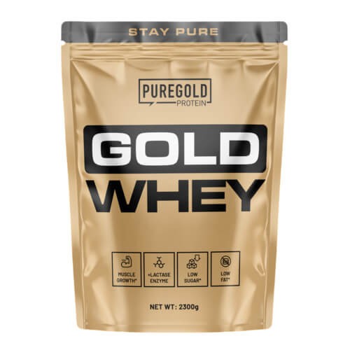 Сироватковий протеїн Pure Gold (Whey Protein) 2300 г смаком капучіно