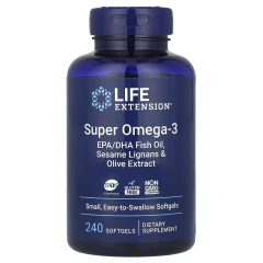 Супер омега-3 Life Extension (Super Omega-3) 240 капсул