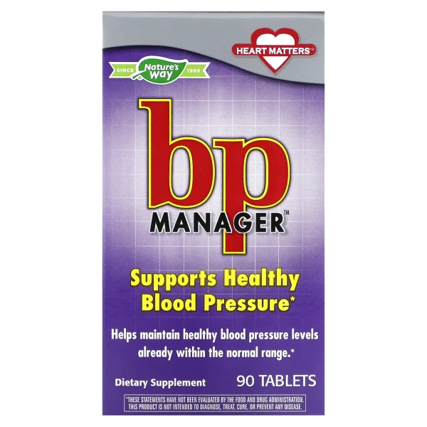 Підтримка кров'яного тиску Nature's Way (BP Manager) 90 таблеток