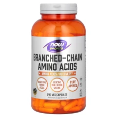 Амінокислоти BCAA NOW Foods (Branched Chain Amino Sports) 240 рослинних капсул