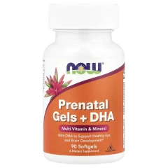 Пренатальний комплекс із ДГК NOW Foods (Prenatal DHA) 90 капсул
