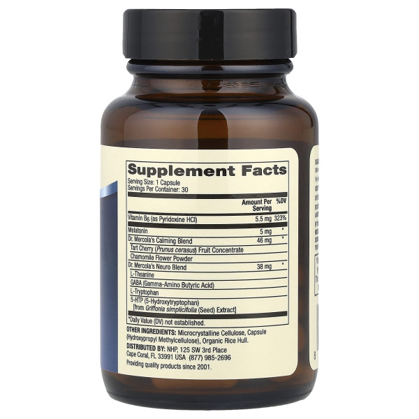 Підтримка сну Dr. Mercola (Sleep Support) 5 мг 30 капсул