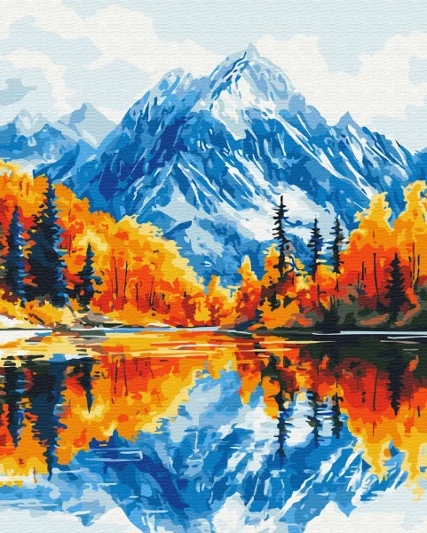 Картина по номерам Осень в горах Brushme 40x50