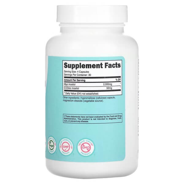 Міо-інозитол і D-хіро-інозитол Nutricost (Women Myo & D-Chiro Inositol) 120 капсул