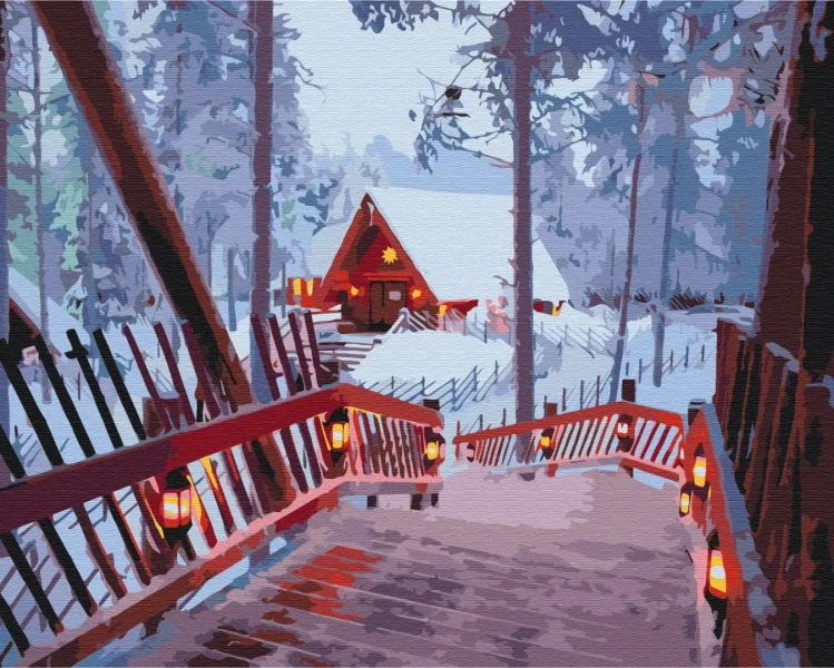 Картина за номерами Зимовий затишок  Brushme 40x50