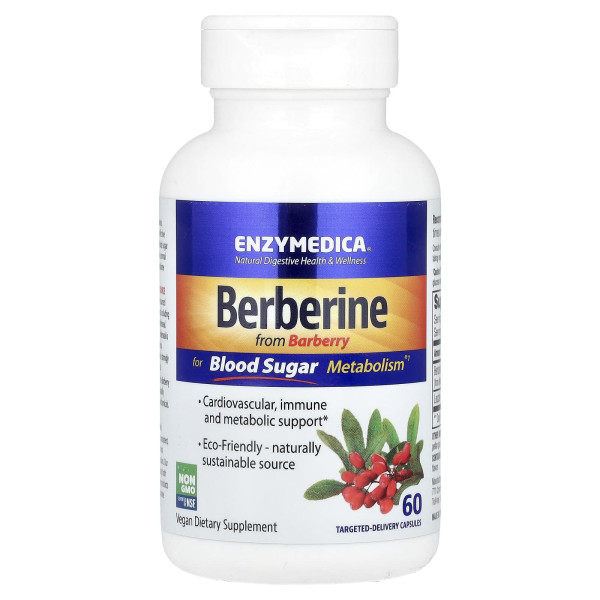 Берберин Enzymedica (Berberine) 500 мг 60 капсул