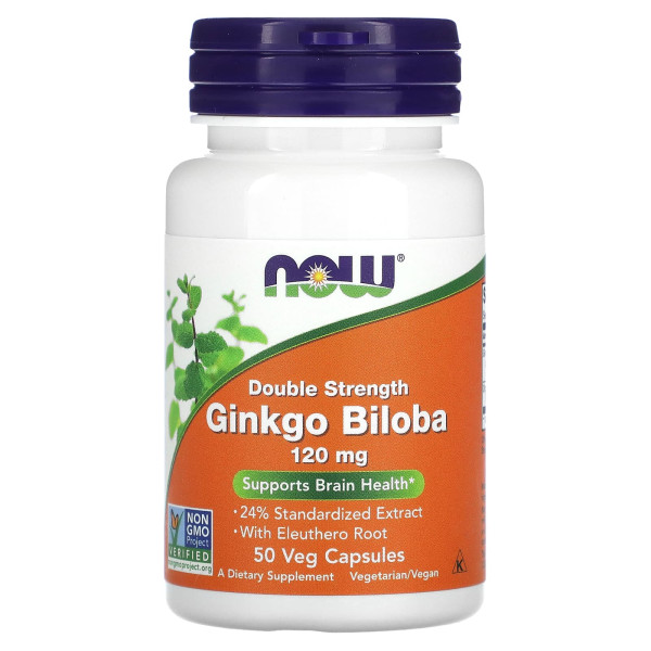 Гінкго білоба Now Foods (Ginkgo Biloba) 50 капсул