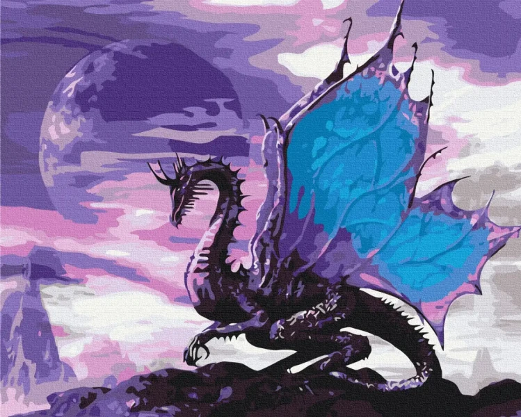 Картина за номерами Небесний дракон  Brushme 48x60