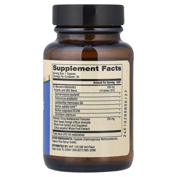 Пробіотики Dr. Mercola (Complete Afterbiotics) 18 млрд КУО 30 капсул