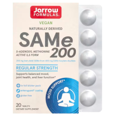 Аденозилметіонін Jarrow Formulas (Sam-e (S-Adenosyl-L-Methionine)) 200 мг 20 таблеток покритих кишковорозчинною оболонкою