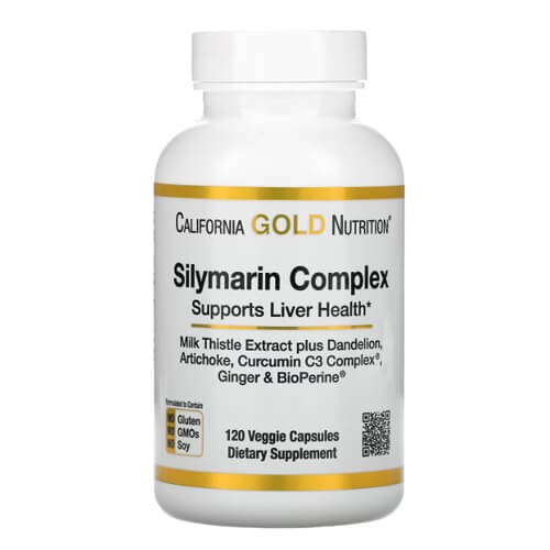 Комплекс Силимарина (расторопши) California Gold Nutrition (Silymarin Complex) 120 капсул