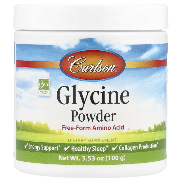 Глицин в порошке Carlson (Glycine Powder) 100 г