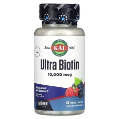 Біотин 10000 мкг KAL (Ultra Biotin) 60 смоктальних таблеток