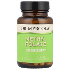 Метилфолат Dr. Mercola (Methyl Folate) 5 мг 30 капсул