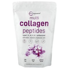 Колагенові пептиди Micro Ingredients (Multi Collagen Peptides) 454 г