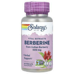 Берберин Solaray (Berberine) 500 мг 60 капсул