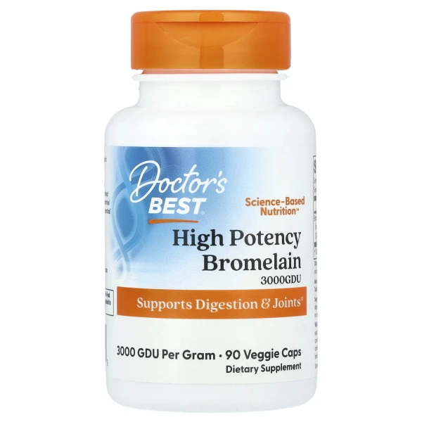 Бромелайн Doctor's Best (Bromelain) 500 мг 90 капсул