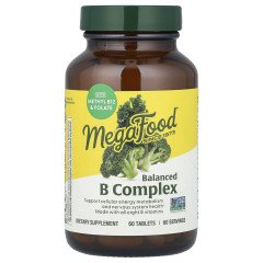 Вітамін В комплекс MegaFood (Balanced B Complex) 60 таблеток
